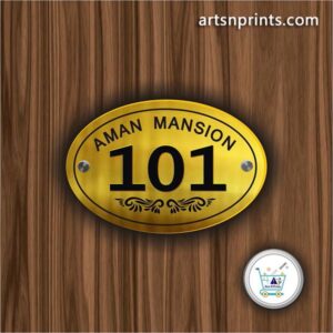 Shop Online Door number plates Jammu, brass plates Srinagar, steel number plates acrylic plates Kashmir